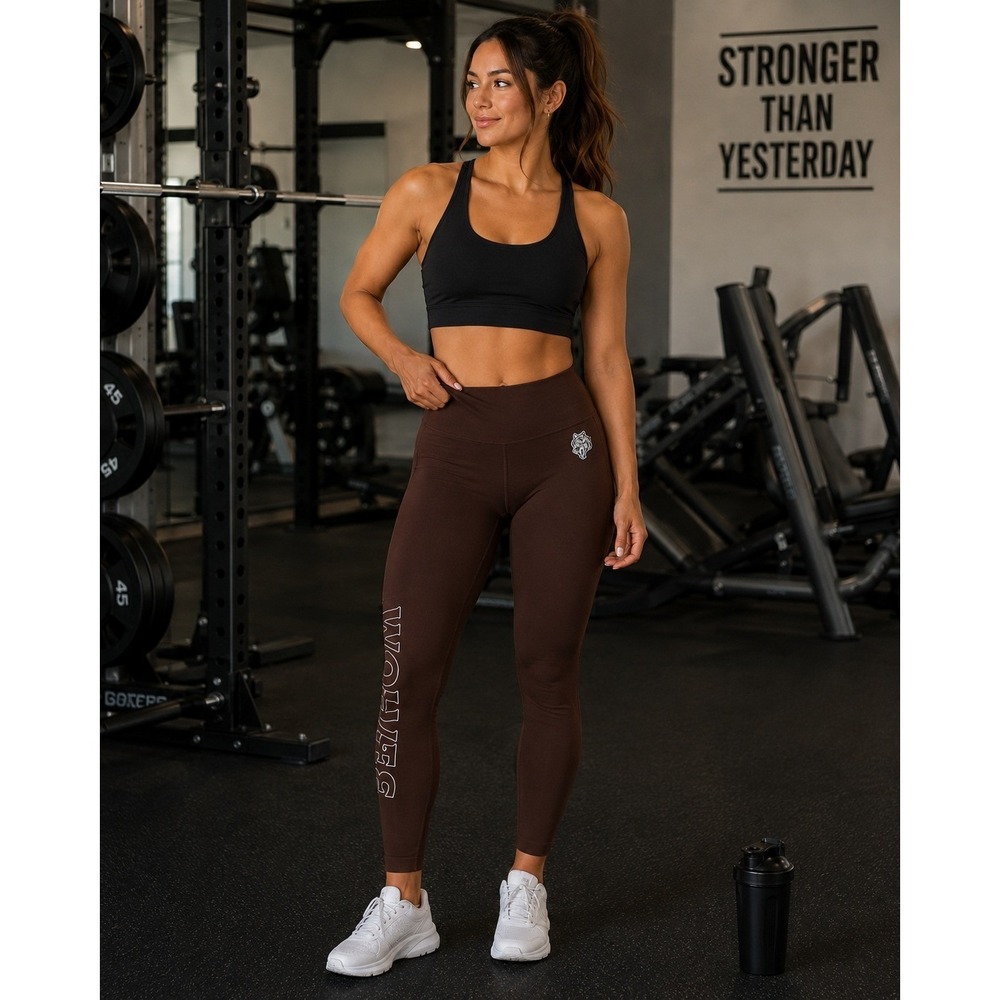 Darc Sport Leggings Womens Small Brown Wolves Gym‎ Activewear Athleisure